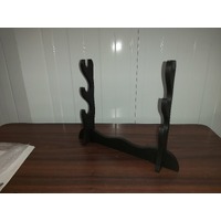 SWORD STAND TIMBER TRIPLE  DISPLAY