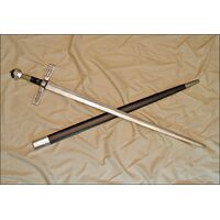 LONG GOTHIC SWORD WITH SHEATH