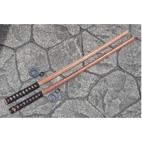 WOODEN & BAMBOO  JAPANESE TRAINING SWORDS